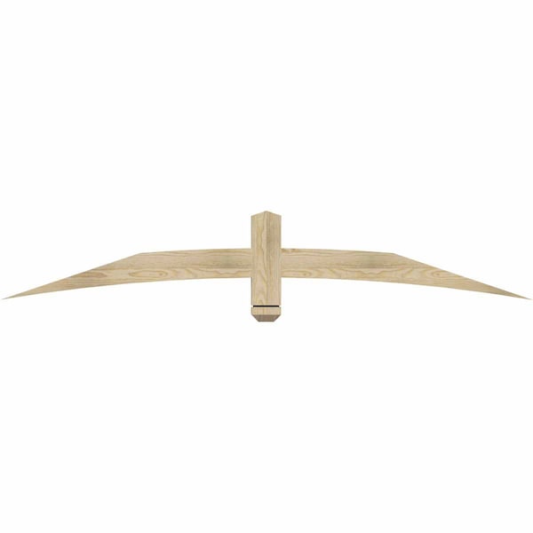 Ekena Millwork Bellingham Rough Sawn Timber Gable Bracket, Douglas Fir, 72"W x 12"H x 2"D x 4"F, 4/12 Pitch GBW072X12X0204BEL00RDF - main